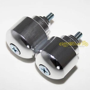 Contrappesi alluminio lucido specchi bar end compatibili con manubri Honda - Picture 1 of 1
