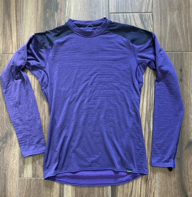 Patagonia Men M Capilene Midweight Shirt Long sleeve base layer Purple Workout - Image 1 of 4