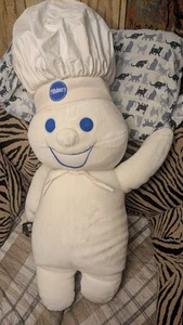  Vintage  Huge 1998 Pillsbury Dough Boy Stuffed Promo Plush. 42" Tall. Awesome!  - Picture 1 of 7