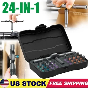 Home Repairs 24 In 1 Multi Bit Magnetic Screwdriver Set Multifunctional Toolbox - Picture 1 of 16