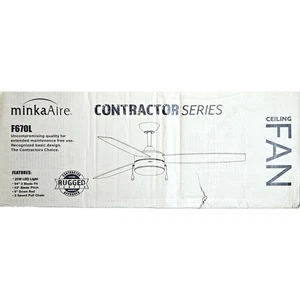 MinkaAire F670L-WHF Airetor III 54" 3 Blade Indoor LED Ceiling Fan - Flat White - Picture 1 of 6