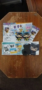 2 Funko Pop Batgirl DC Kinder Joy Figures & 1 Catwoman Figure See Pics - Picture 1 of 14
