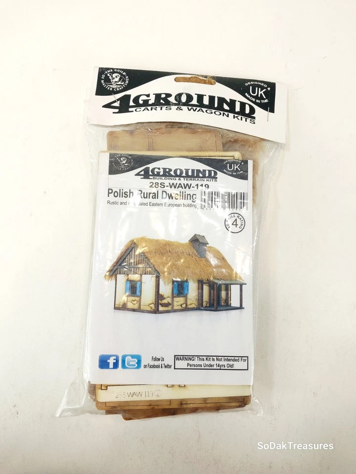 4Ground 28mm Terrain Polish Rural Dwelling Rustic Eastern European Building - Image 1 of 2