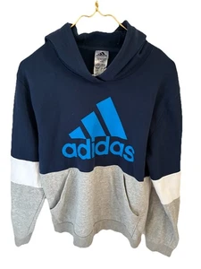 Adidas Hoodie Größe XL 18-20 Farbe Schwarz Grau/Blau für Herren » - Bild 1 von 5
