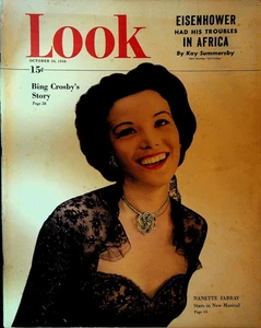 Look Magazine October 26 1948 Nanette Fabry Bing Crosby George Ratterman - Foto 1 di 2