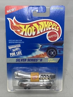 NUEVO 1995 Mattel Hot Wheels Plata Oscar Mayer Wienermobile Coleccionista #423 #15271 Foto 1 de 4