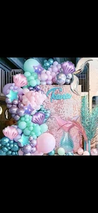 134pcs Mermaid Birthday Party Decoration Set - Picture 1 of 5
