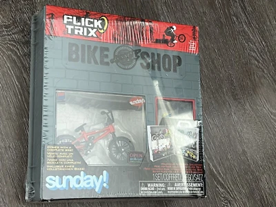 Flick Trix Bike Shop Sunday Display Case And Red BMX Bike BMX - Image 1 of 2