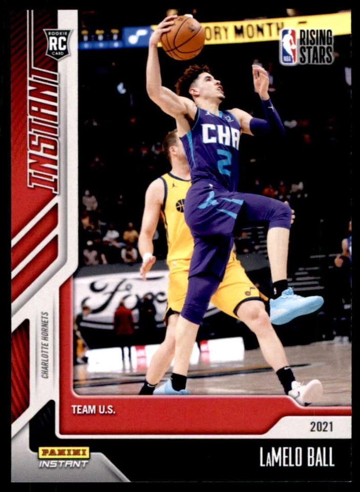 LaMelo Ball 2020-21 Panini Instant Rising Stars #7 RC Hornets - Image 1 of 2