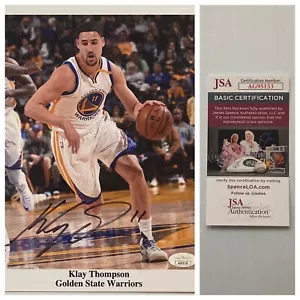 Golden State Warriors Klay Thompson Signed Autograph 8x10 Photo - JSA - FREE S&H - Picture 1 of 6