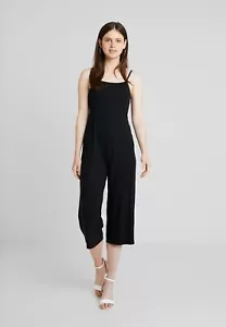 Noisy May Cropped Jumpsuit Abito Vestito Donna Nero Capri Polpaccio Taglia Small - Imagen 1 de 12