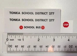 Tiny Tonka School District 277 Stickers For Tiny Tonka School Bus Van. - Picture 1 of 3