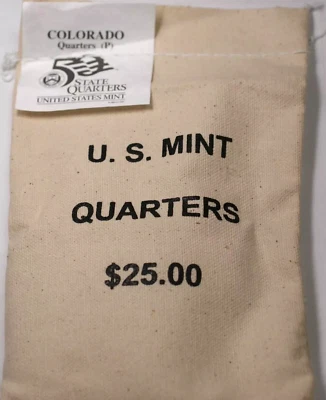2006 P - Colorado State Quarter Original Mint Sewn Bag- Unopened Box QP2 - Image 1 of 2