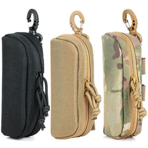 Tactical Molle Eyeglasses Box Shockproof Protective Sunglasses Case Hanging Pack
