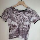 VINTAGE 90S Cheryl Creations Cherubs Angels Tight Crop T-shirt LARGE Made in USA