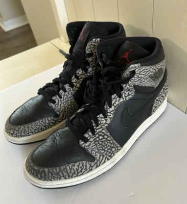 Nike Air Jordan 2016 retro 1 alto 839115-013 para hombre talla 12 elefante negro Foto 1 de 4