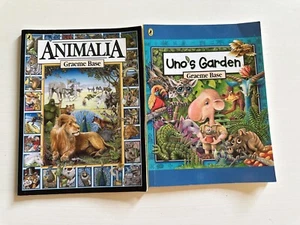 Uno's Garden Graeme Base + Animalia Kids' Mini Book Collection - Picture 1 of 8
