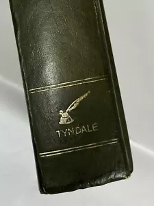 Vintage Bible 1973 The Living Bible Tyndale PARAPHRASED Leather Like Holy Bible - Picture 1 of 11