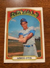 1972 Kellogg's Baseball #2 Amos Otis Kansas City Royals
