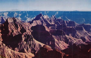 Aerial View From Terrace Grand Canyon Lodge Arizona Near Mint VTG Postcard - Picture 1 of 2