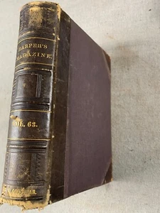 Harper's New Monthly Magazine, Vol. 63, June to November 1881, Illustrated Dig - Foto 1 di 15