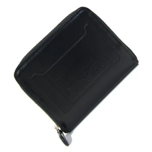 Porter Round Zipper Wallet Bright Star 381-02960 Black Orange Leather Used - Picture 1 of 6
