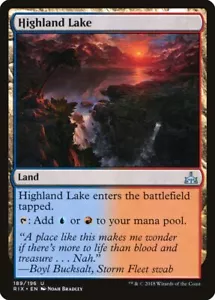 Highland Lake (189) Rivals of Ixalan RIX MTG Magic The Gathering - Imagen 1 de 1