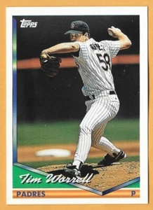 Todd Worrell San Diego Padres #458 - Topps casi nuevo-como nuevo 1994 - Imagen 1 de 2