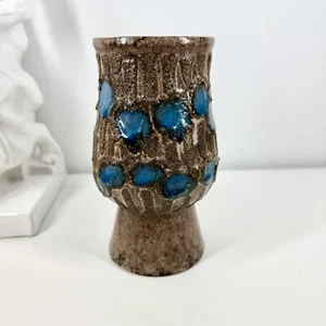STREHLA KERAMIK Fat Lava VASE East Germany GDR - DDR Handcrafted 1970s Eames Era - Picture 1 of 14