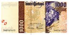 Portugal 1000 Escudos 1996 aXF Banknote P-188a Prefix 3A 18 Apr. 1996