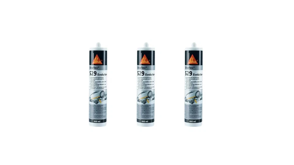 3 Kartuschen Sikaflex 529 Evolution, Nahtabdichtung Karosserie, 290ml, schwarz - Bild 1 von 1