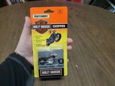 Matchbox Harley Davidson Chopper (1993) - Burgandy - Image 1 of 4