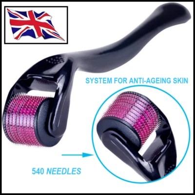 DERMA ROLLER 540 Titan Micro Nadel Gesichtshaut Roller Cellulite Haarwachstum