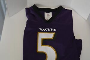 Baltimore Ravens Official NFL Apparel Kids Youth Size Large Joe Flacco Jersey
