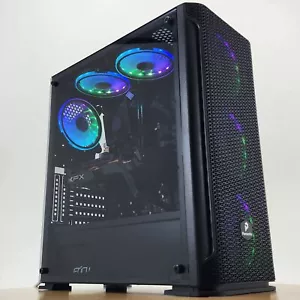 Gaming PC i3-6300 8GB RAM 256GB SSD + 1TB HDD RX 580 8GB Windows 11 Computer - Picture 1 of 7