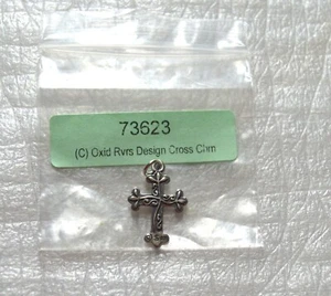 Silber 925 oxidiertes Kreuz Anhänger #Schmuck #Religiös #Charms #Kreuze - Bild 1 von 3