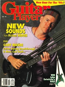 Guitar Player Magazine October 1990 Michael Hedges Gary Moore Melvin Gibbs  - Picture 1 of 2