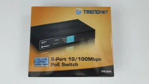 TRENDnet 8-Port 10/100Mbps PoE Switch (TPE-S44) NEW IN ORIGINAL PACKAGING - Picture 1 of 8