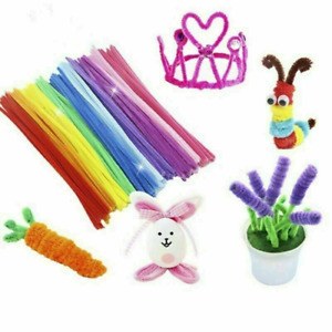 Chenille Craft Stems Pipe Cleaners 12" 30cm - Pack of 100