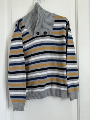 Pullover Janie and Jack Boys 7 Rayas Cuello Chal, The Writer Otoño 2020 Foto 1 de 4