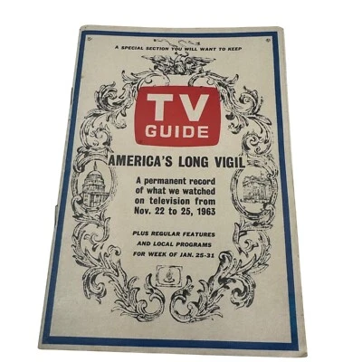 Vintage 1963 TV Guide Americas Long Vigil Special Issue With Salem Cigarettes Ad - Image 1 of 4