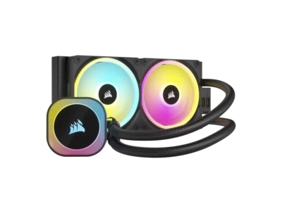 CORSAIR iCUE LINK H100i RGB Liquid CPU Cooler - QX120 RGB Fans - 240mm Radiator - Image 1 of 4