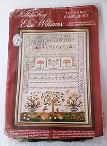 Kit punto croce timbrato Elsa Williams THE CHASE Sampler collezione Williamsburg - Foto 1 di 8