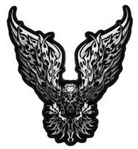 PARCHE BORDADO TRIBAL FLY EAGLE P5170 hierro en coser motociclista parches NUEVO - Imagen 1 de 1