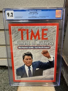 President Ronald Reagan Time Magazine CGC 9.2 Newsstand 4/13/1981 - Picture 1 of 5