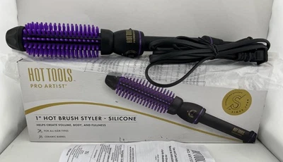 Hot Tools Pro Artist 1" Hot Brush Styler Cerdas de Silicona, Púrpura - ENVÍO GRATUITO Foto 1 de 4