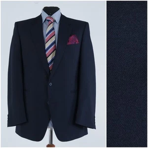 Dark Blue Blazer 44R US Size CREATION GROSS Mens Wool Sport Coat Jacket - Picture 1 of 14