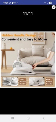 Damkee Under Desk Elliptical Compact Quiet Fitness Machine Home Office Open Box - Image 1 of 4