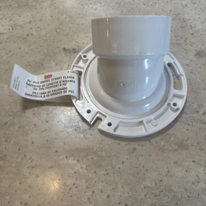 Closet Flange PVC Adjustable 45 Degree 43816 Oatey 3" DWV Closet Toilet - Picture 1 of 6