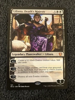 Magic The Gathering MTG - Liliana, Death's Majesty - Innistrad: Midnight Hunt - Image 1 of 2
